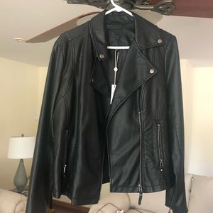 Faux leather jacket - worn once